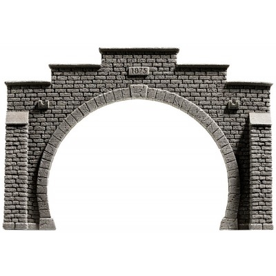 Tunnel-Portal, 2-gleisig, 12,3 x 8,5 cm