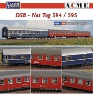 Set with sleeping car and couchette car DSB