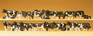 Kühe, schwarz/weiß. 30 Figure