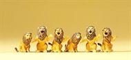 Sitzende Löwengruppe