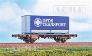 Güterwagen DSB Lgmns mit Aufbau „DFDS Transport“, Ep. V