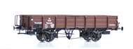 DSB PFR 14394, brun, platform, 4 bremseklodser, ca 1944-59