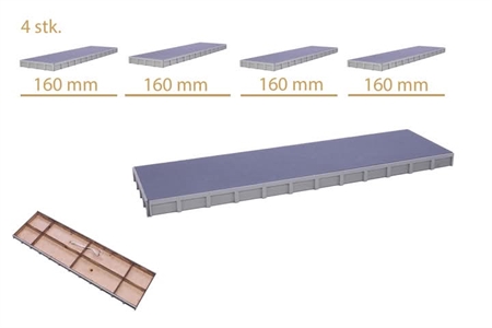 DSB perronsæt 4 stk. á 16 cm.