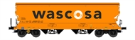 Getreidewagen Tagnpps 95m³, orange, WASCOSA, geänderte Wagennr.