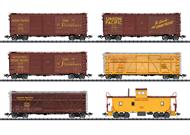 Güterwagen-Set, 6 Wagen, U.P.