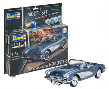 1/24 Model Set \'58 Corvette Roadster