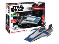 1:44 Resistance A-wing Fighter, blue