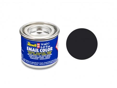 Tar black, mat