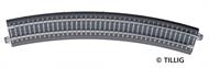 Bettungsgleis grau BR 31: Gebogenes Gleis, R 396 mm/30°, grau