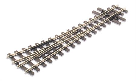 Mainline Turnout R/H, 457mm (18in) radius, nickel silver rail