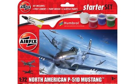 Starter Set North American P-51D Mustang 1:72