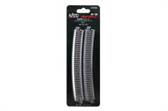 N R718-15 Curved Track (4 ea) (28 1/4-15d)