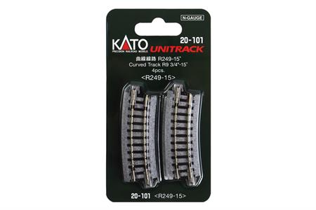 N R249-15 CURVED Track (4 ea) (9 3/4-15d)