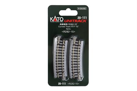 N R282-15 curved Track (4 ea) (11-15d)