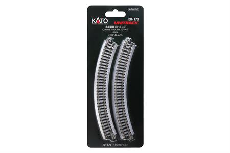 N R216-45 Ccurved Track (4ea) (8.5-45d)