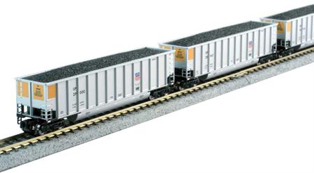 (N) Bethgon Coalporter 8 car set BNSF Swoosh