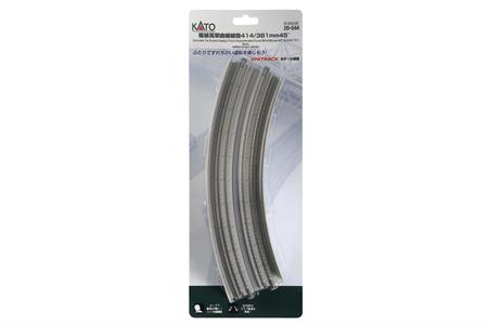 N Dbl Trk Curved Track R414/R381-45 Deg Inclined (2 pcs.)