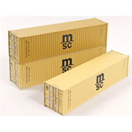 Set 3-pcs. one Container 40 ft and two 40 ft HC “MSC”, one of them in old livery
