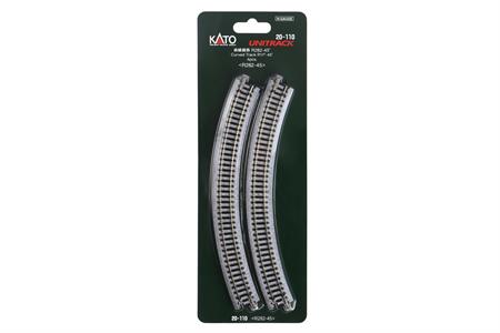 N R282-45 Curved Track (4 ea) (11-45d)