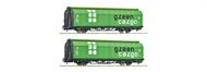 2er Set Schiebewandwag. Green