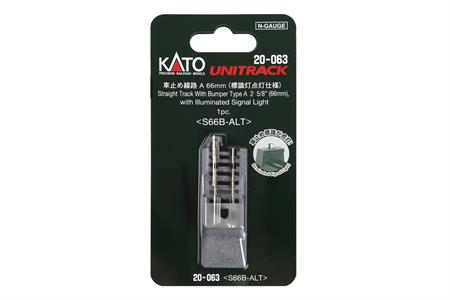 N 66mm (2 5/6") Illuminated Bumper Track Type A [1 pc]