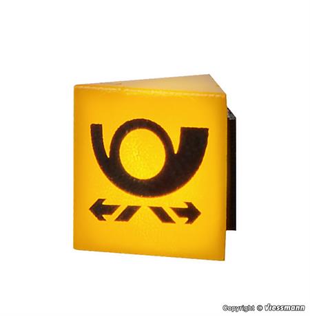 H0 Reklameschild POST mit LED