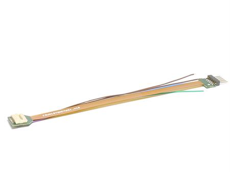 Adapterplatine, 18-pol Next-18 Buchse auf NEM651 6-pin, Flex, 88mm, mit Schrumpfschlauch