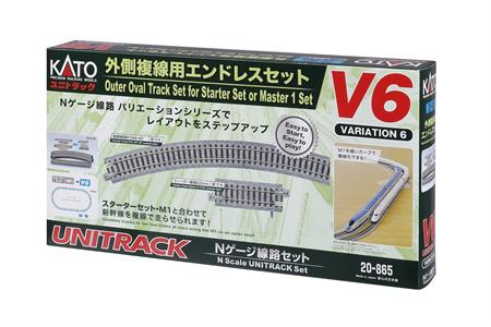 N V6 Outer Oval Track Set for M1 (Bilingual Packaging)