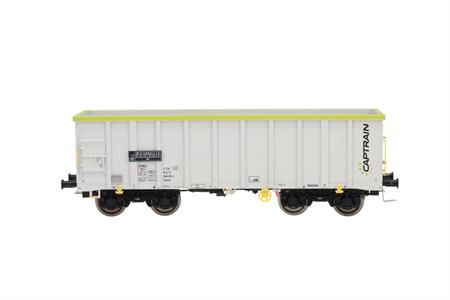 Off. Güterwag. Eamnos "CAPTRAIN", lichtgrau