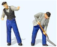 Lokführer und Heizer RhB