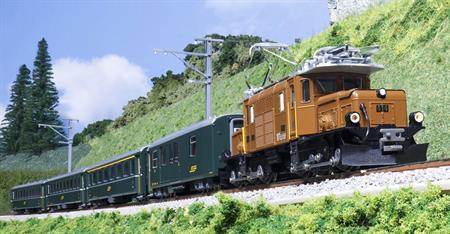 RhB Ge6/6-I Crocodile & 4 Passenger Cars - Analogue