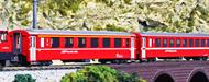 RhB Alpine Red Coach EW I 4-Car Add-On Set
