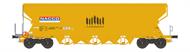 Getr.wag. Tagnpps 101m³, gelb, NACCO; geänd. Wag.nr.