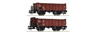 2er Set offene Güterwagen Omm 12 DR
