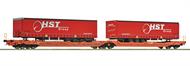 Doppeltaschenwagen T3000e Wascosa+HST Trailer