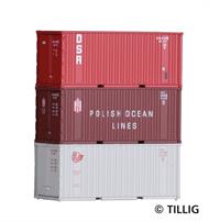 Container-Set mit drei 20‘-Containern